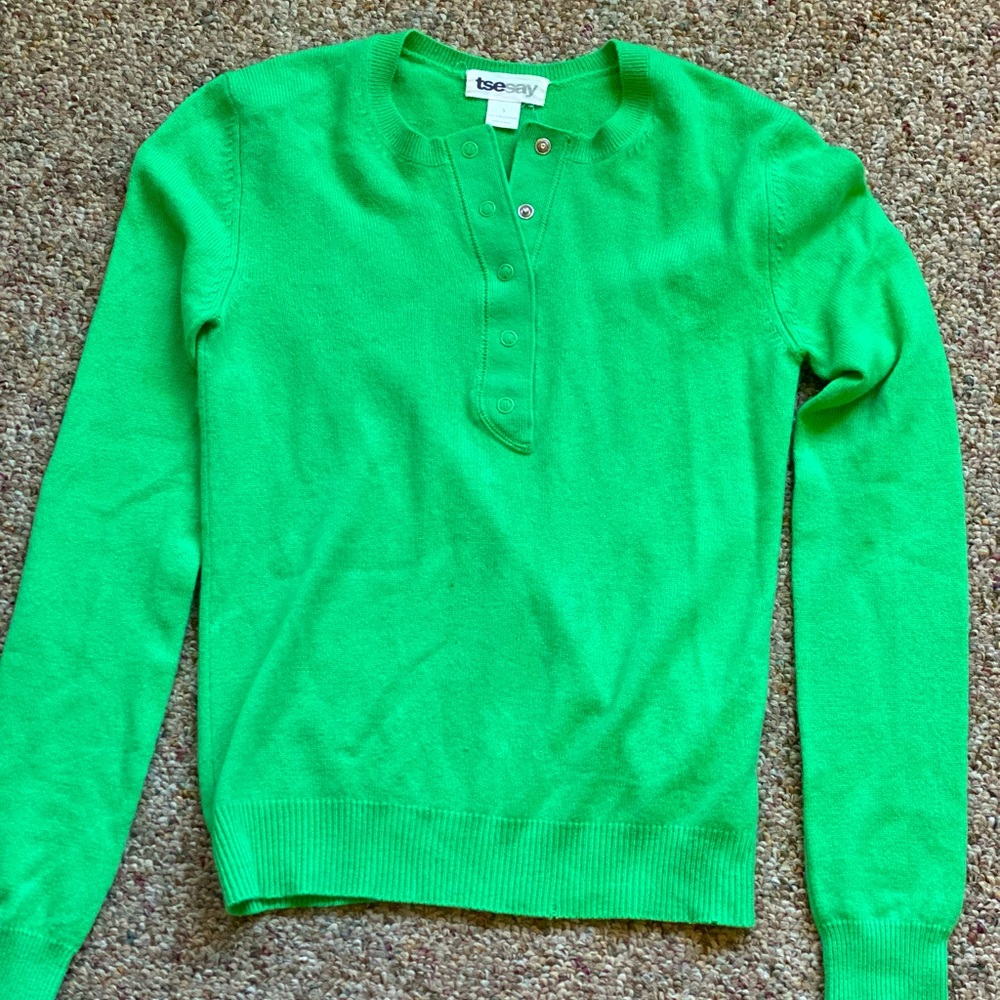 TSESAY green cashmere pullover